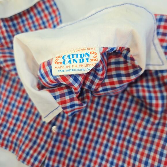 Infant Boy's 9-18 Month Dress Top Lot of 3 Catton Bros Cotton Candy Button Ups - Picture 10 of 16